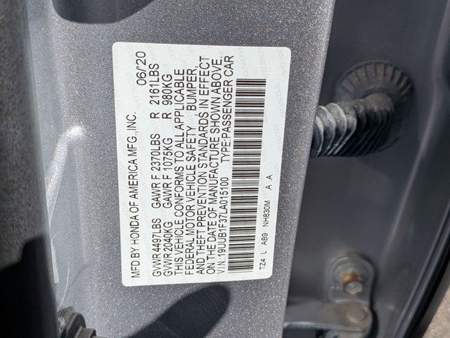 2020 Acura TLX 2.4L