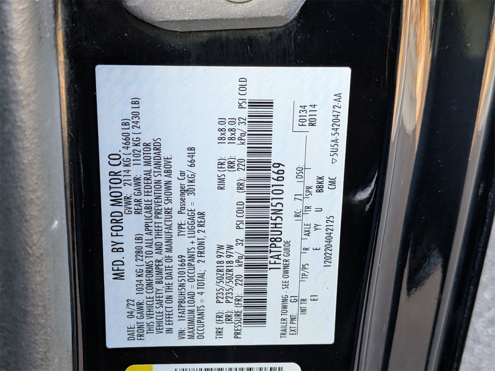 2022 Ford Mustang EcoBoost Premium