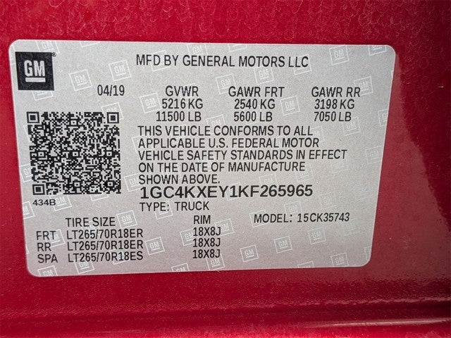 2019 Chevrolet Silverado 3500HD LTZ