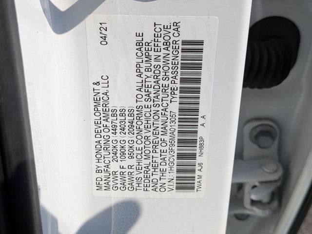 2021 Honda Accord Hybrid Touring