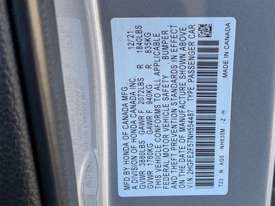 2022 Honda Civic Sport