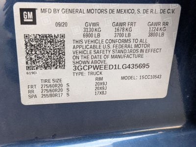 2020 Chevrolet Silverado 1500 LTZ