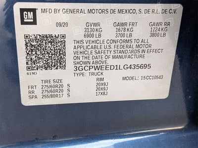 2020 Chevrolet Silverado 1500 LTZ