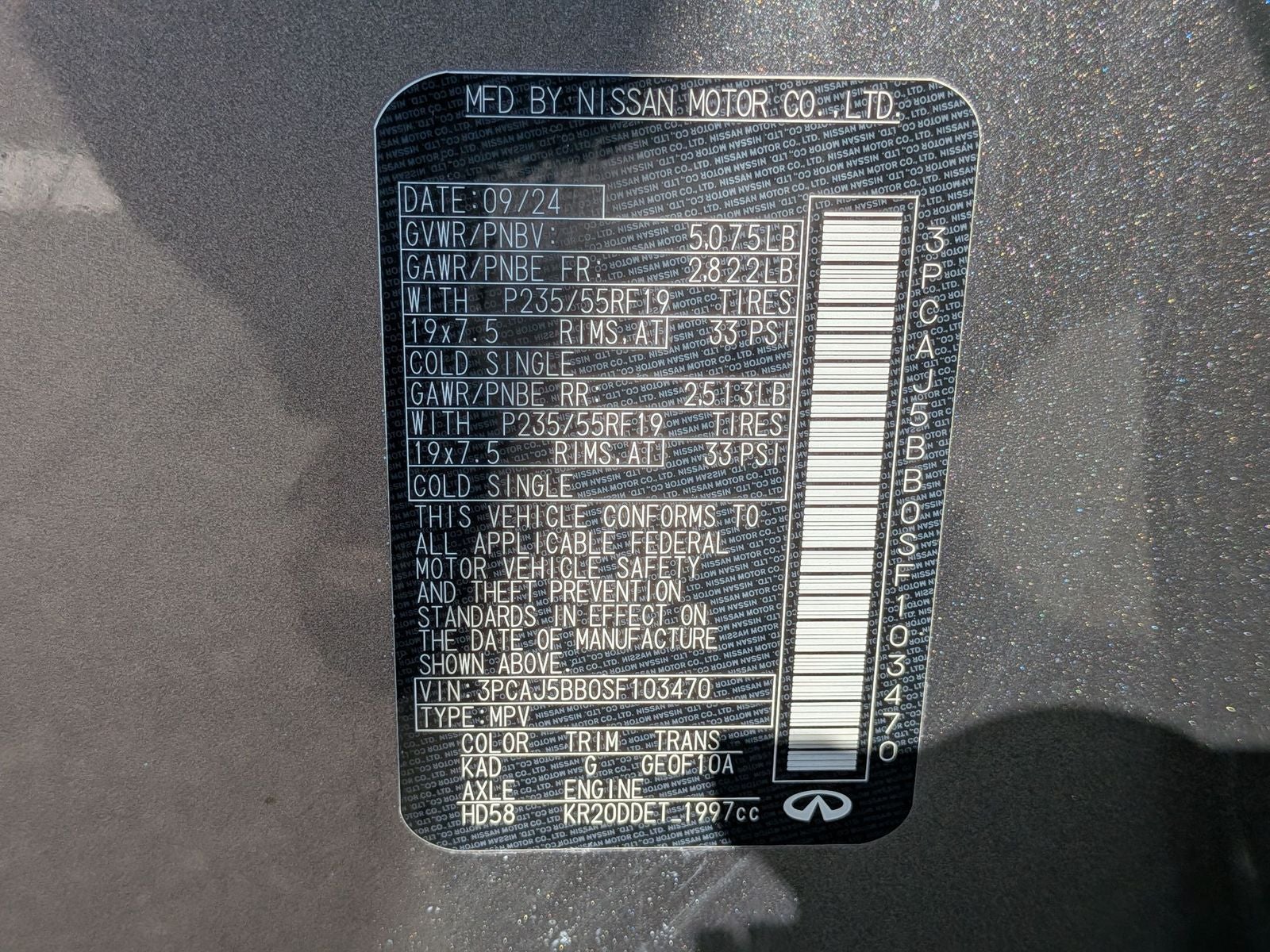 2025 INFINITI QX50 LUXE