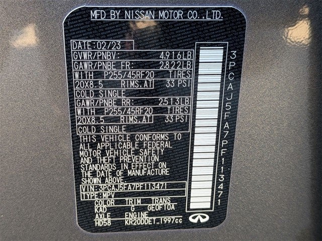 2023 INFINITI QX50 SPORT