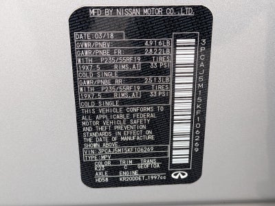 2019 INFINITI QX50 ESSENTIAL