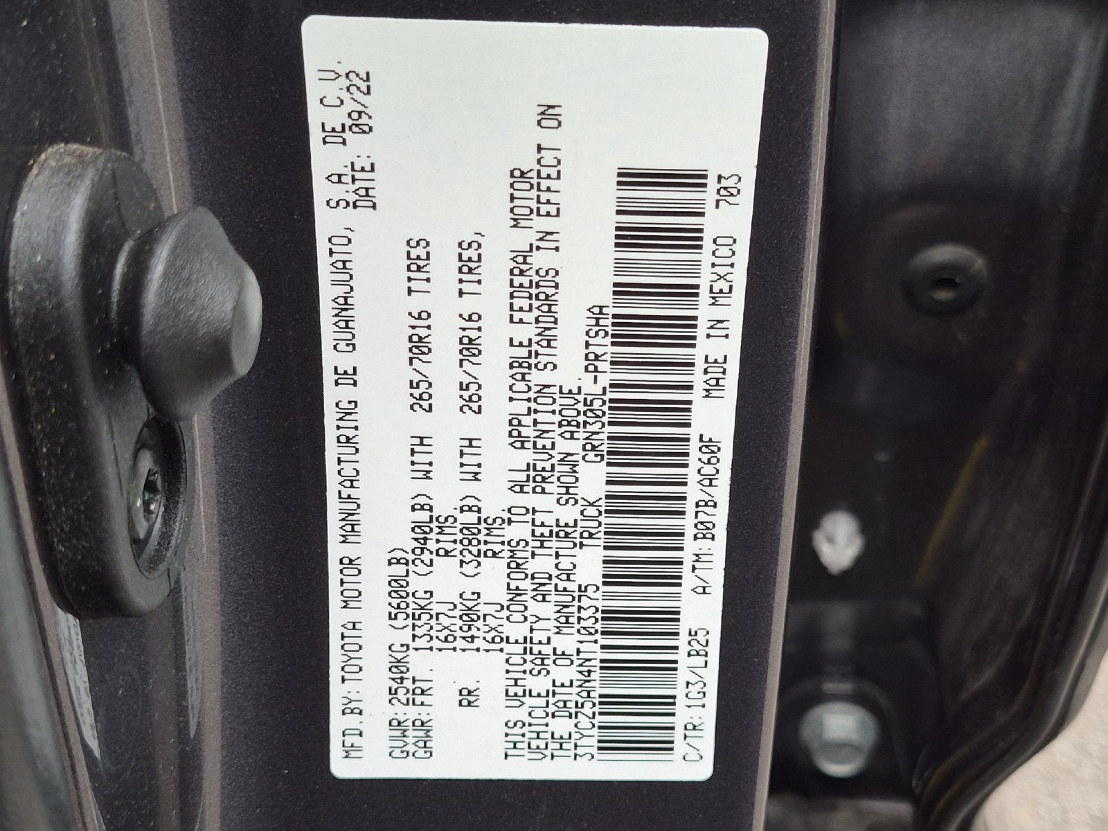 2022 Toyota Tacoma TRD Pro V6