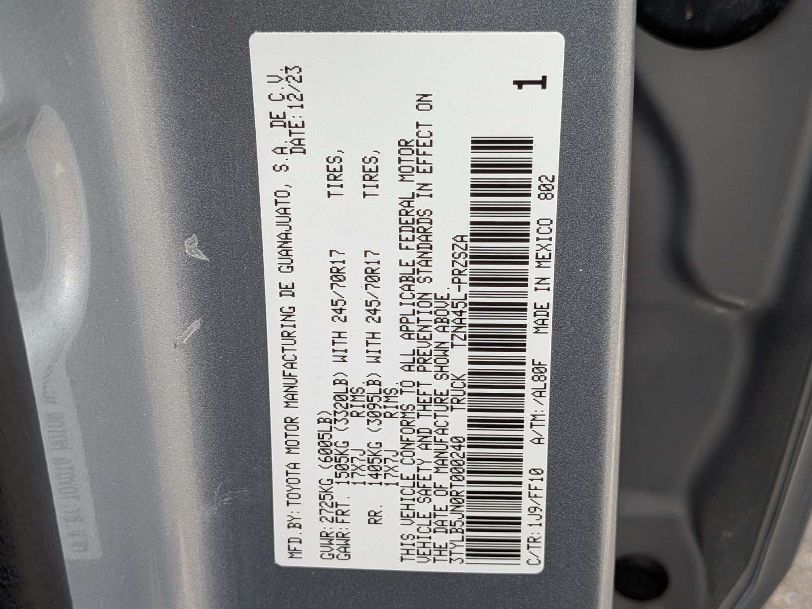 2024 Toyota Tacoma SR5