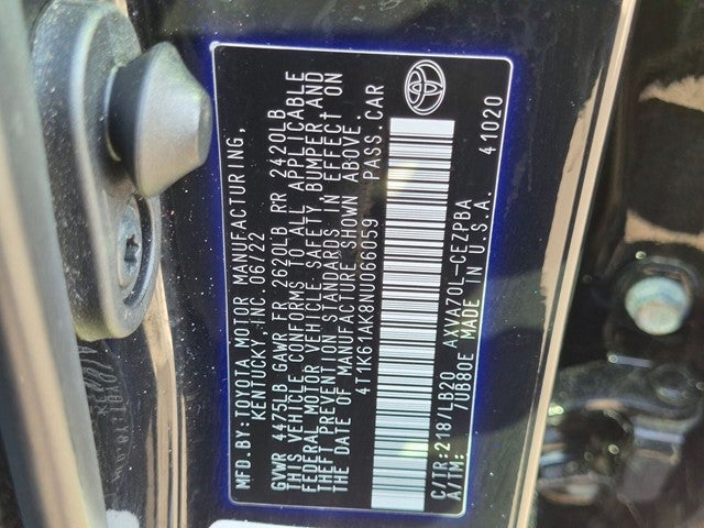 2022 Toyota Camry XSE