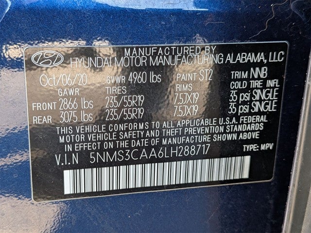 2020 Hyundai Santa Fe SEL