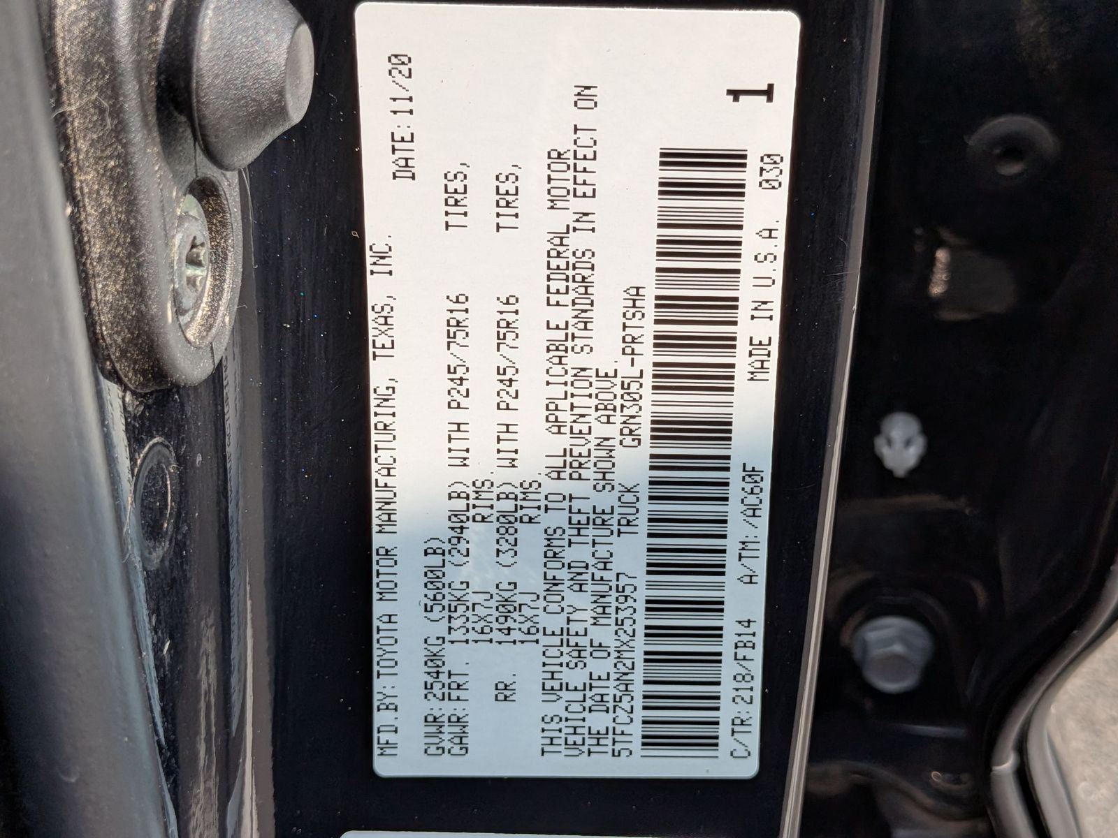 2021 Toyota Tacoma SR V6