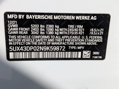 2022 BMW X3 sDrive30i