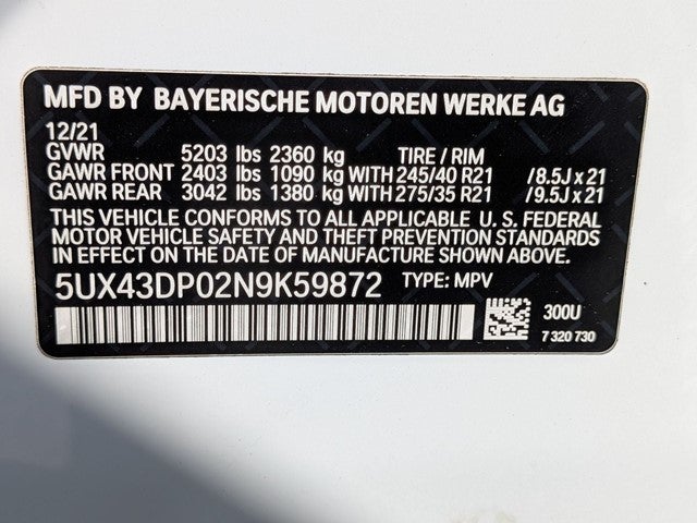 2022 BMW X3 sDrive30i