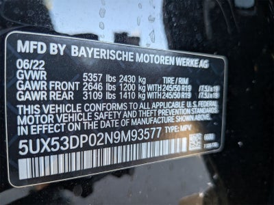 2022 BMW X3 xDrive30i