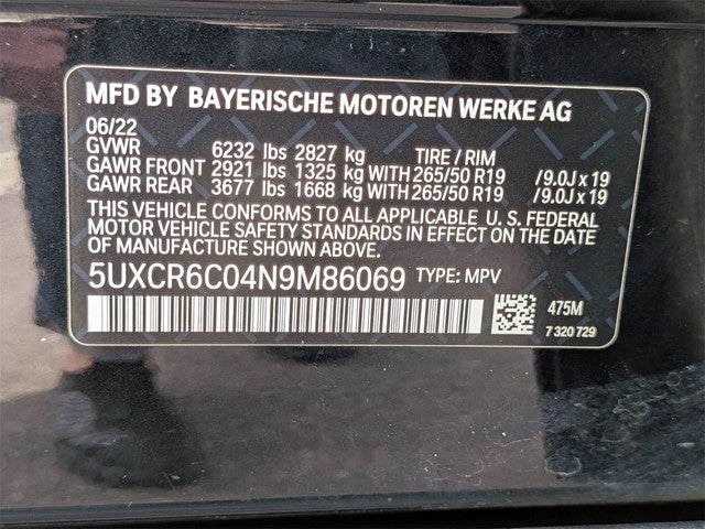 2022 BMW X5 xDrive40i