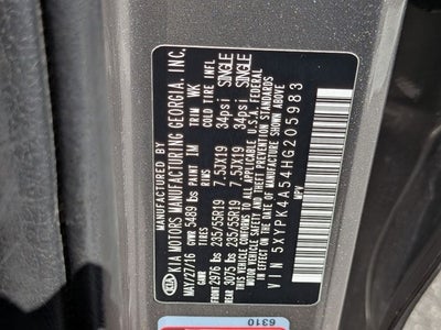 2017 Kia Sorento SX Limited