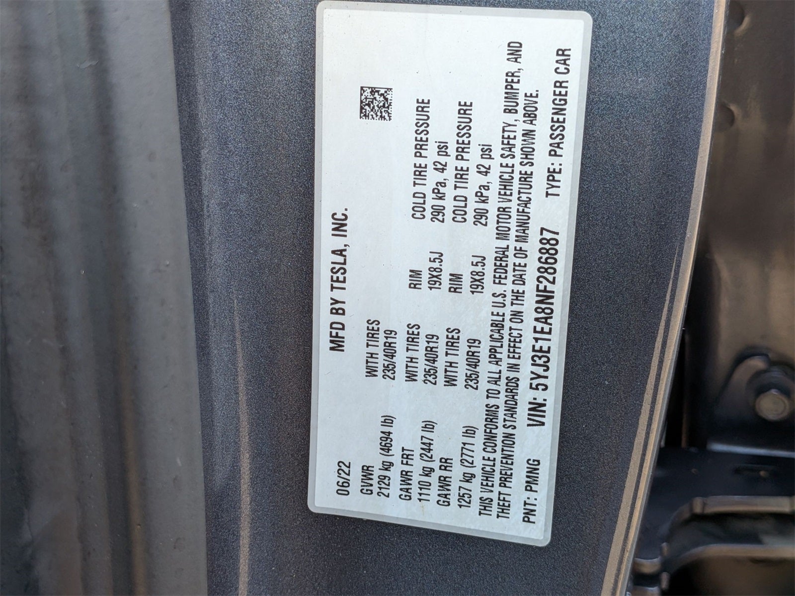 2022 Tesla Model 3 Base