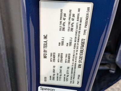 2020 Tesla Model 3 Standard