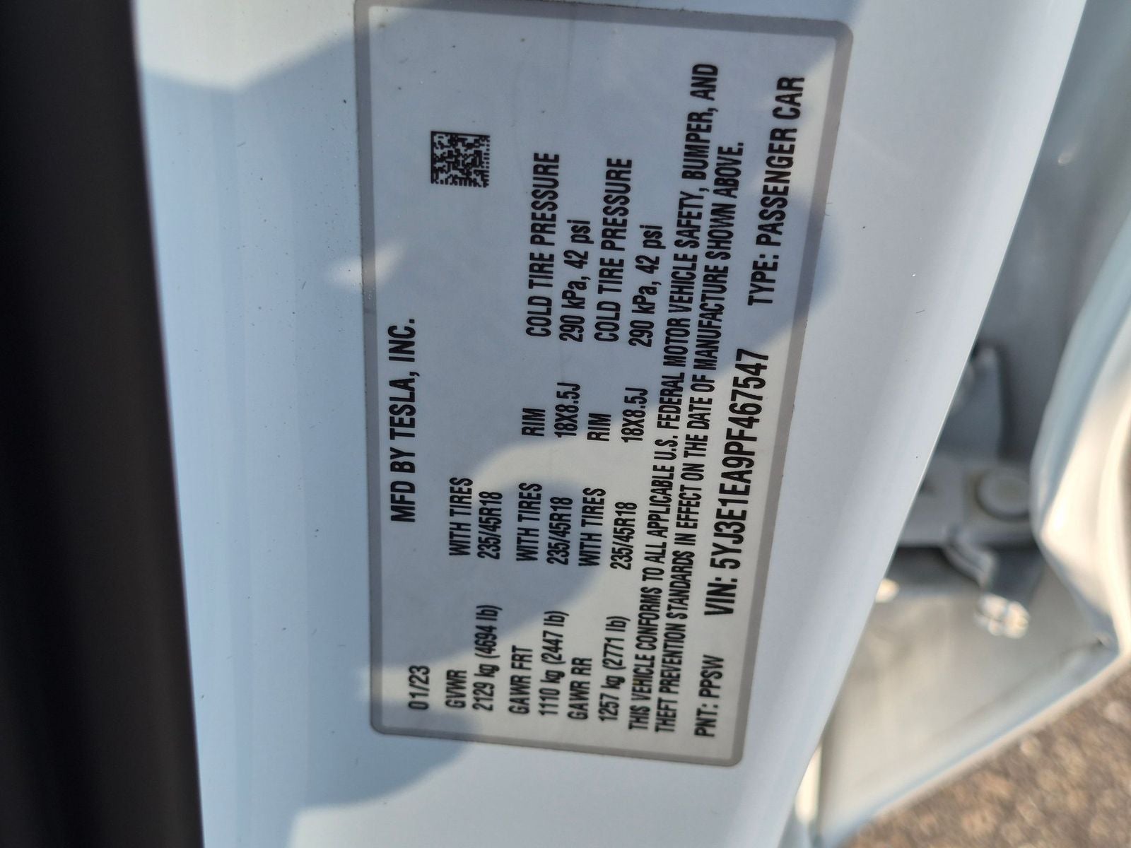 2023 Tesla Model 3 Base