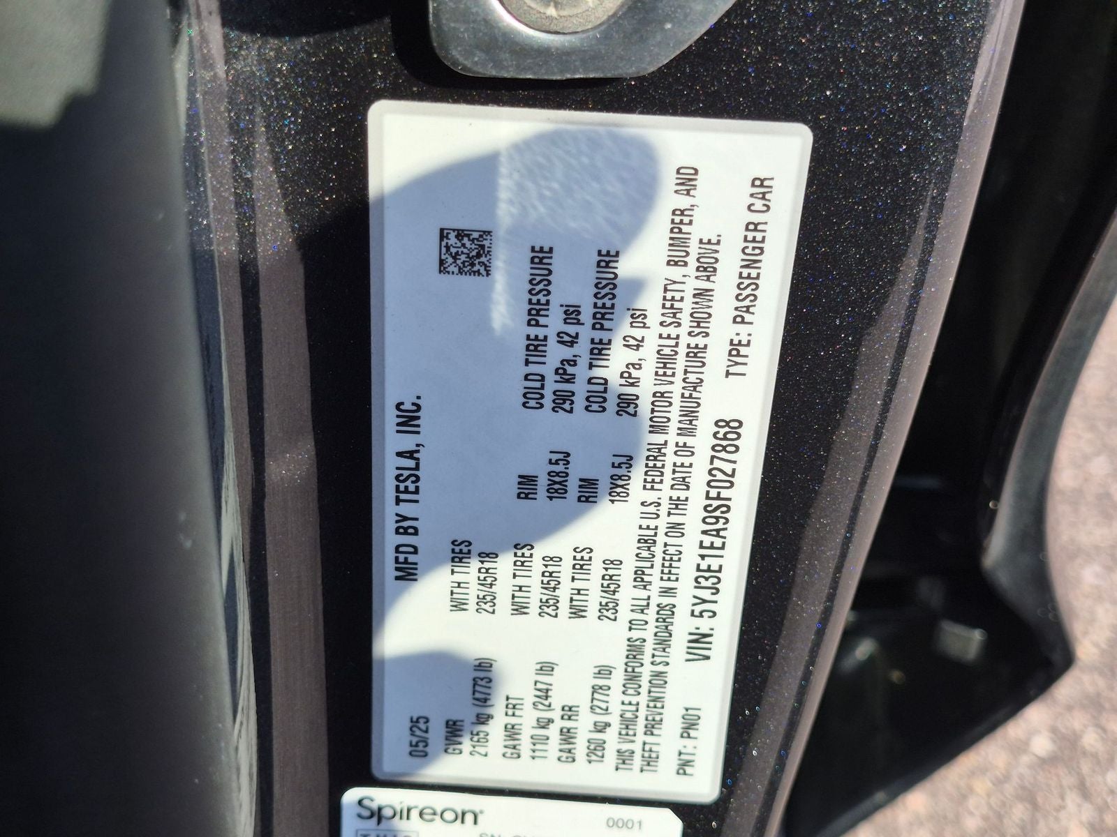 2025 Tesla Model 3 Long Range