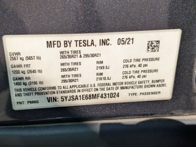 2021 Tesla Model S Plaid