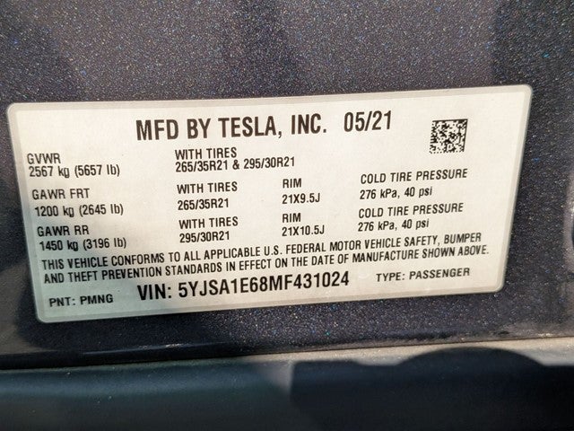2021 Tesla Model S Plaid