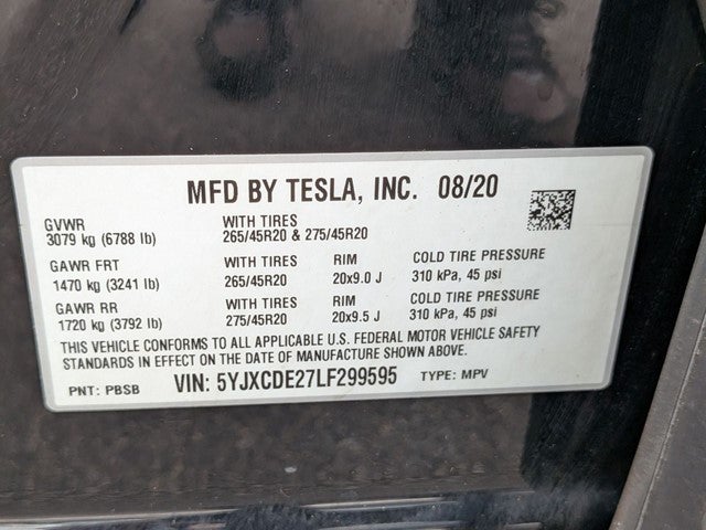 2020 Tesla Model X Long Range