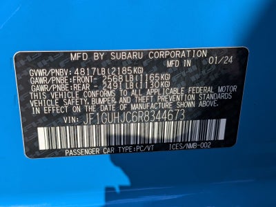 2024 Subaru Impreza 2.5RS