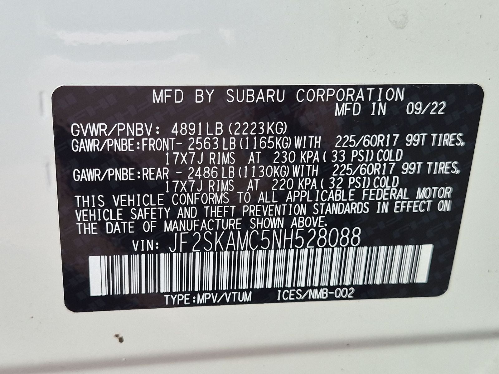 2022 Subaru Forester Wilderness