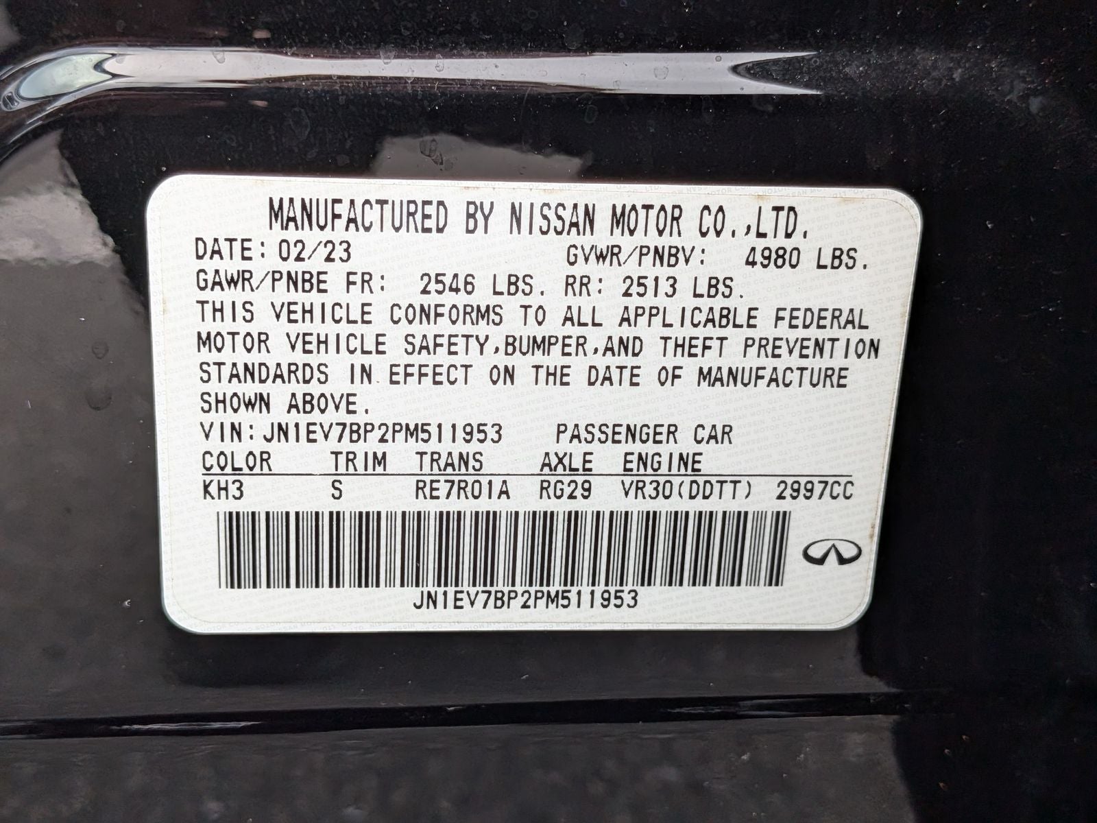 2023 INFINITI Q50 LUXE