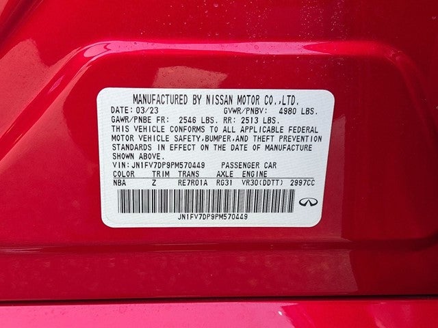 2023 INFINITI Q50 Red Sport 400