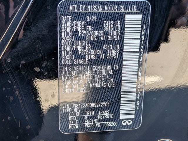 2021 INFINITI QX80 LUXE