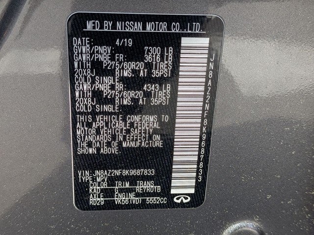 2019 INFINITI QX80 LUXE