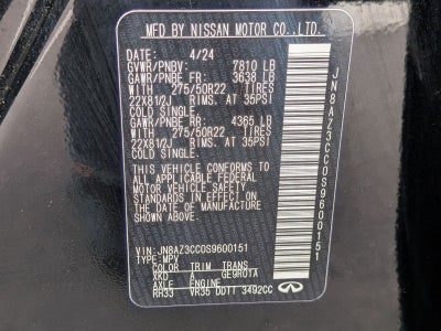 2025 INFINITI QX80 AUTOGRAPH