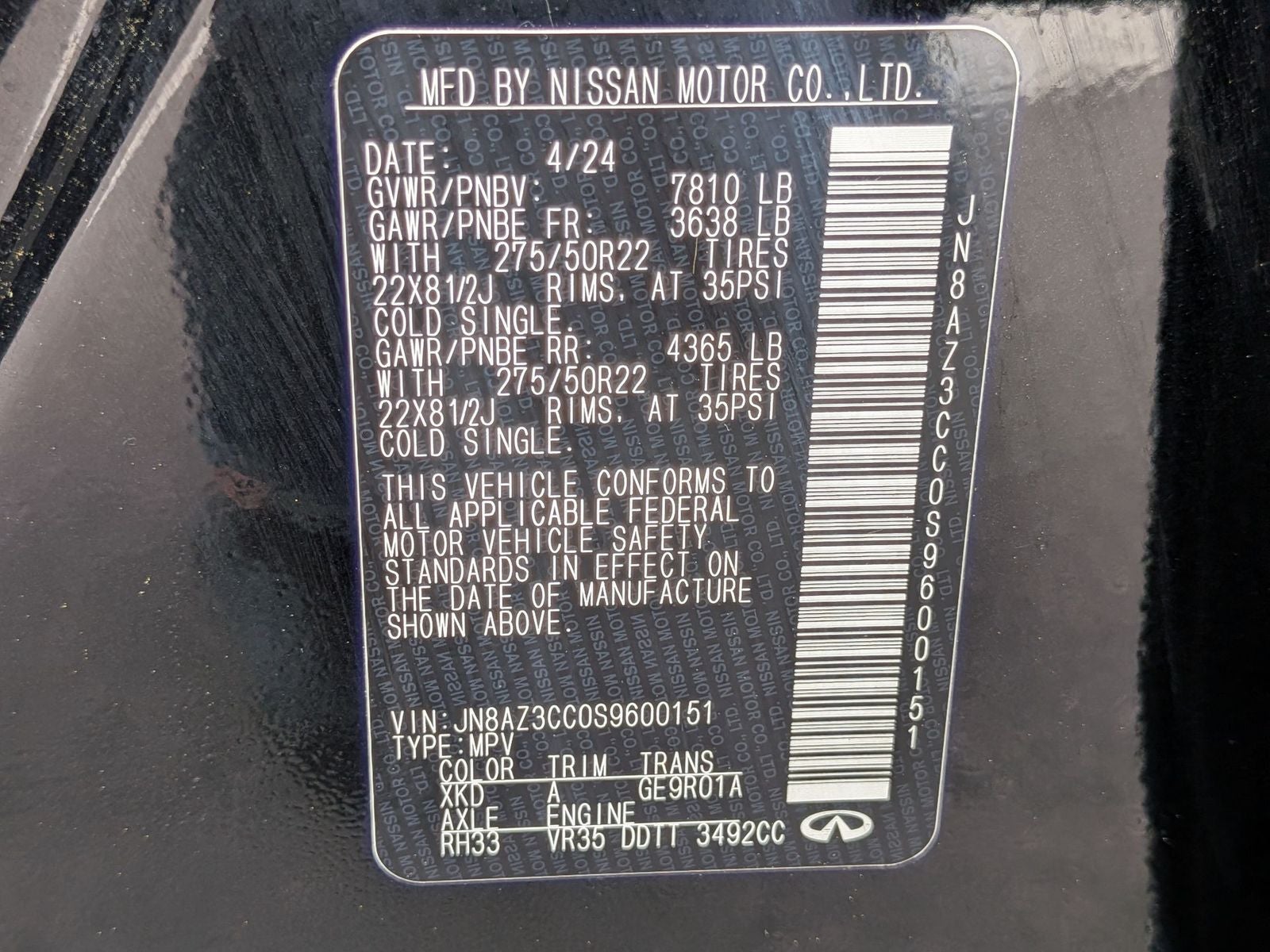 2025 INFINITI QX80 AUTOGRAPH