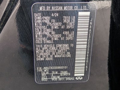 2025 INFINITI QX80 AUTOGRAPH