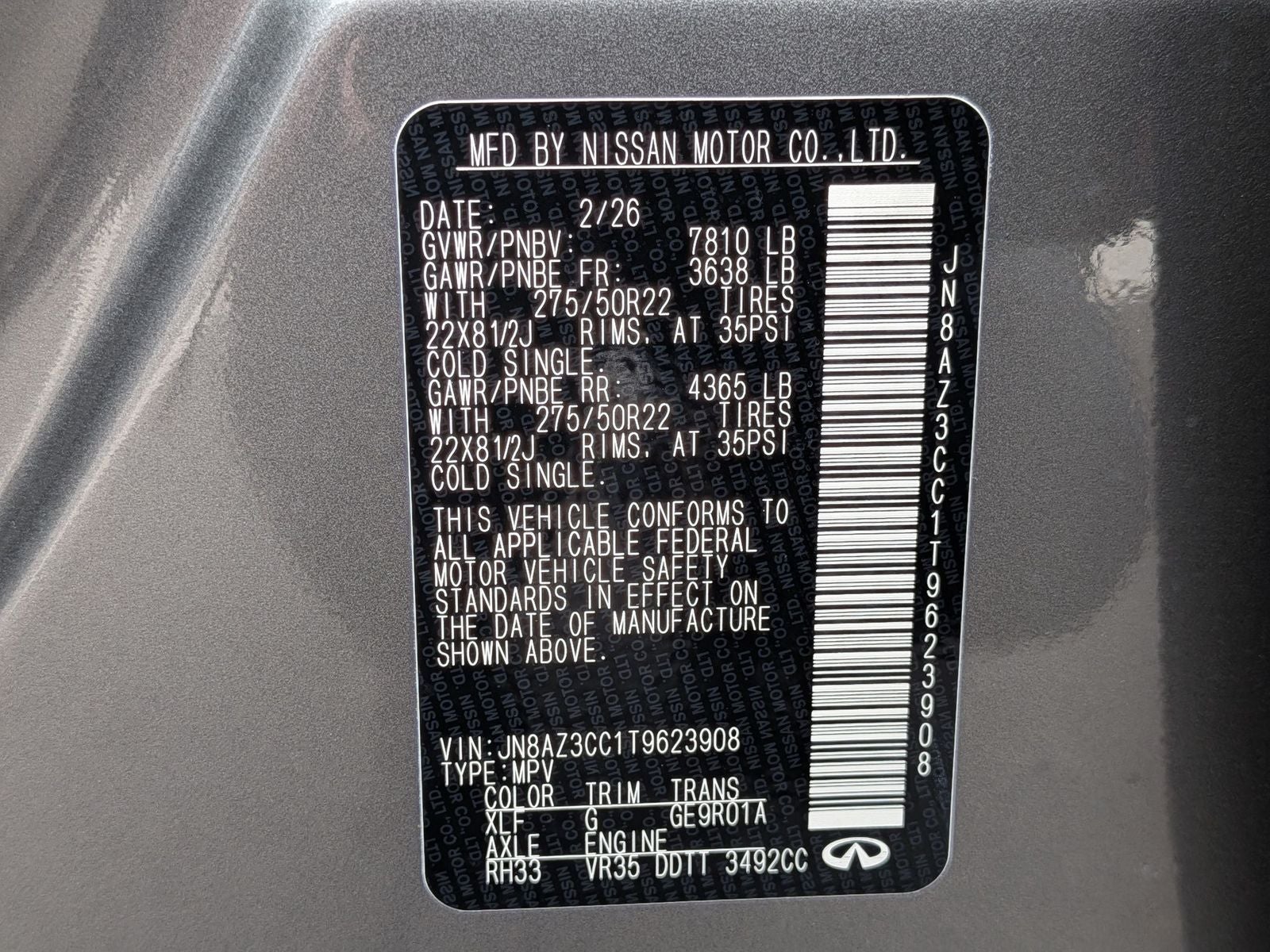 2026 INFINITI QX80 AUTOGRAPH