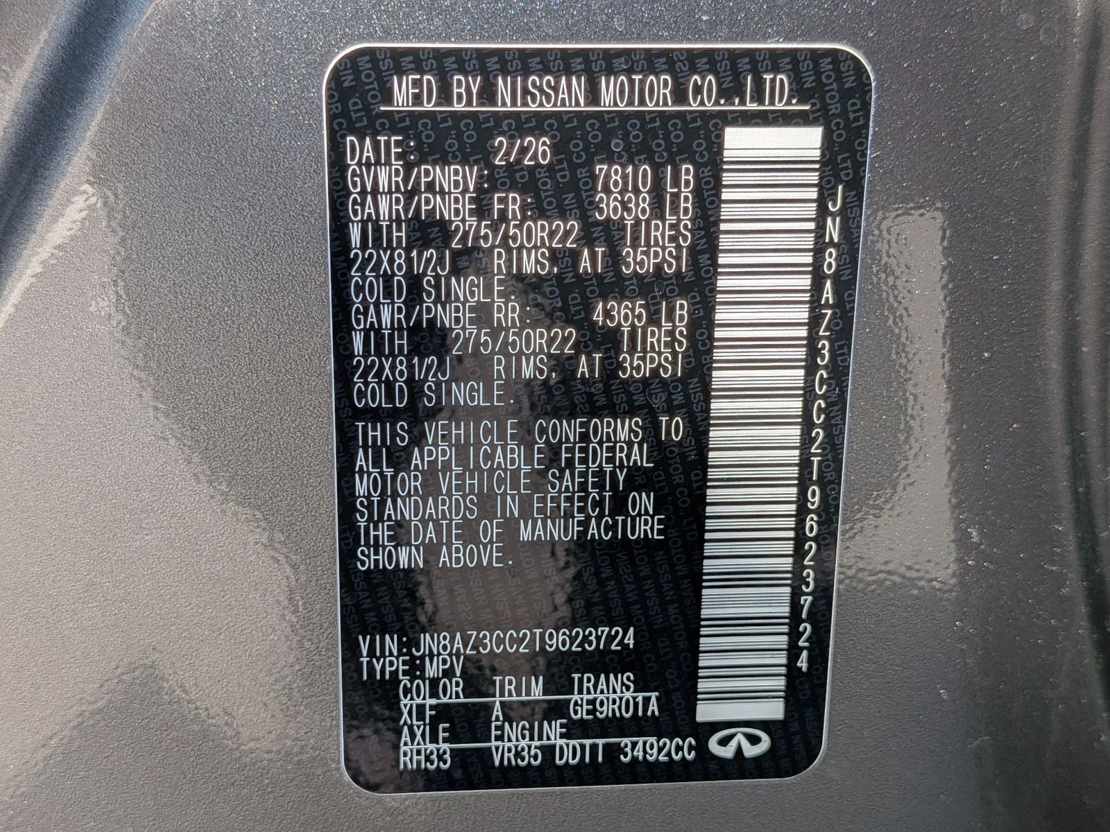 2026 INFINITI QX80 AUTOGRAPH