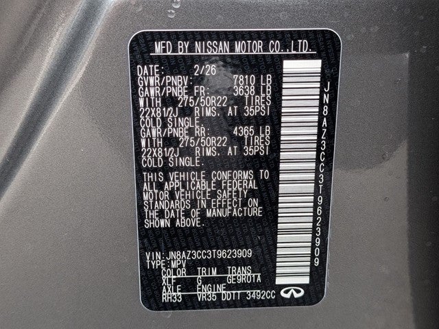 2026 INFINITI QX80 AUTOGRAPH