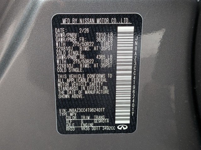 2026 INFINITI QX80 AUTOGRAPH