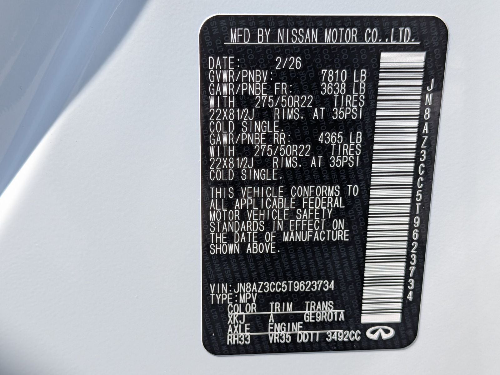 2026 INFINITI QX80 AUTOGRAPH