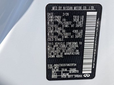 2026 INFINITI QX80 AUTOGRAPH