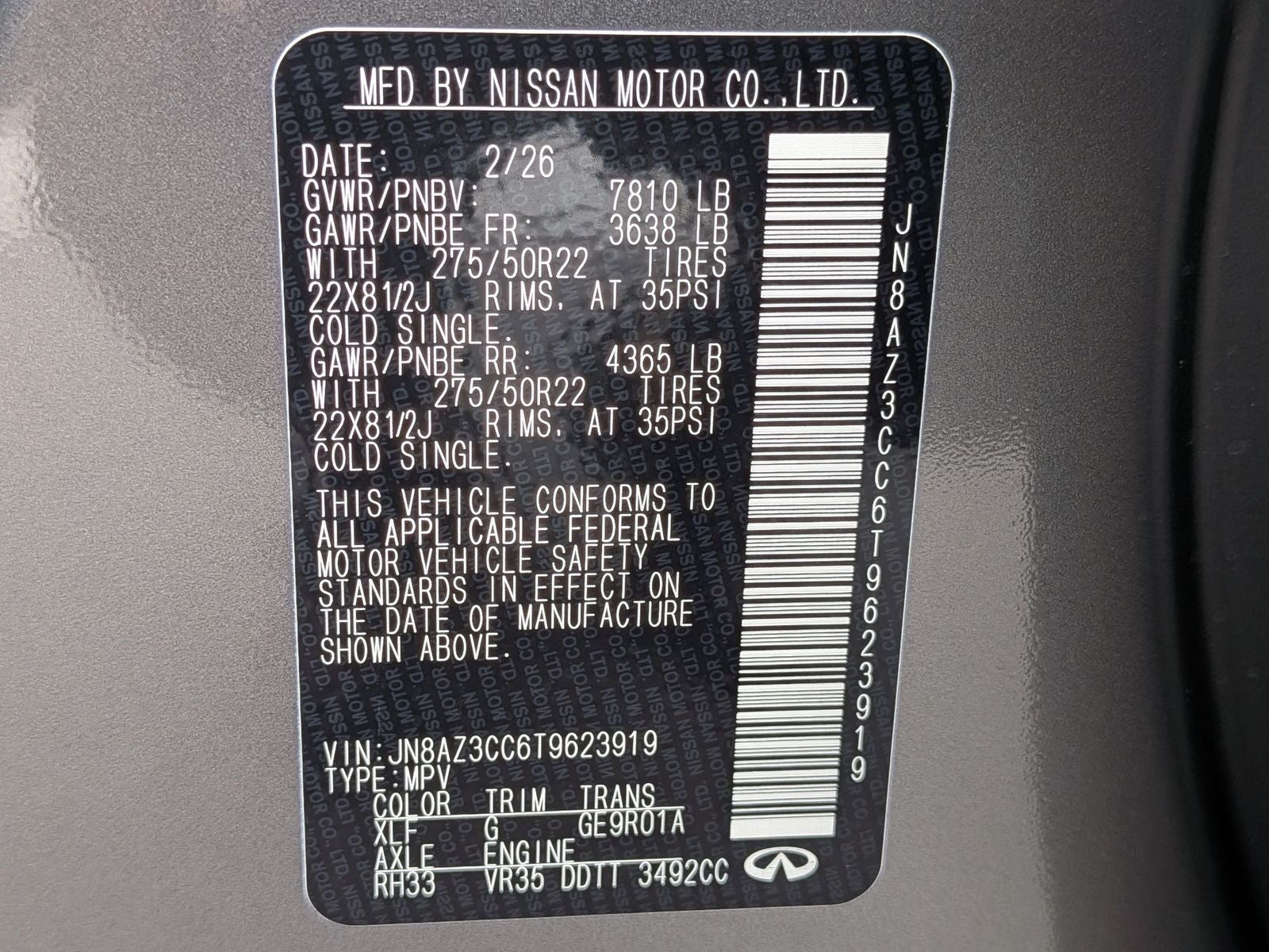 2026 INFINITI QX80 AUTOGRAPH