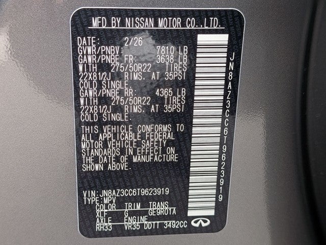 2026 INFINITI QX80 AUTOGRAPH