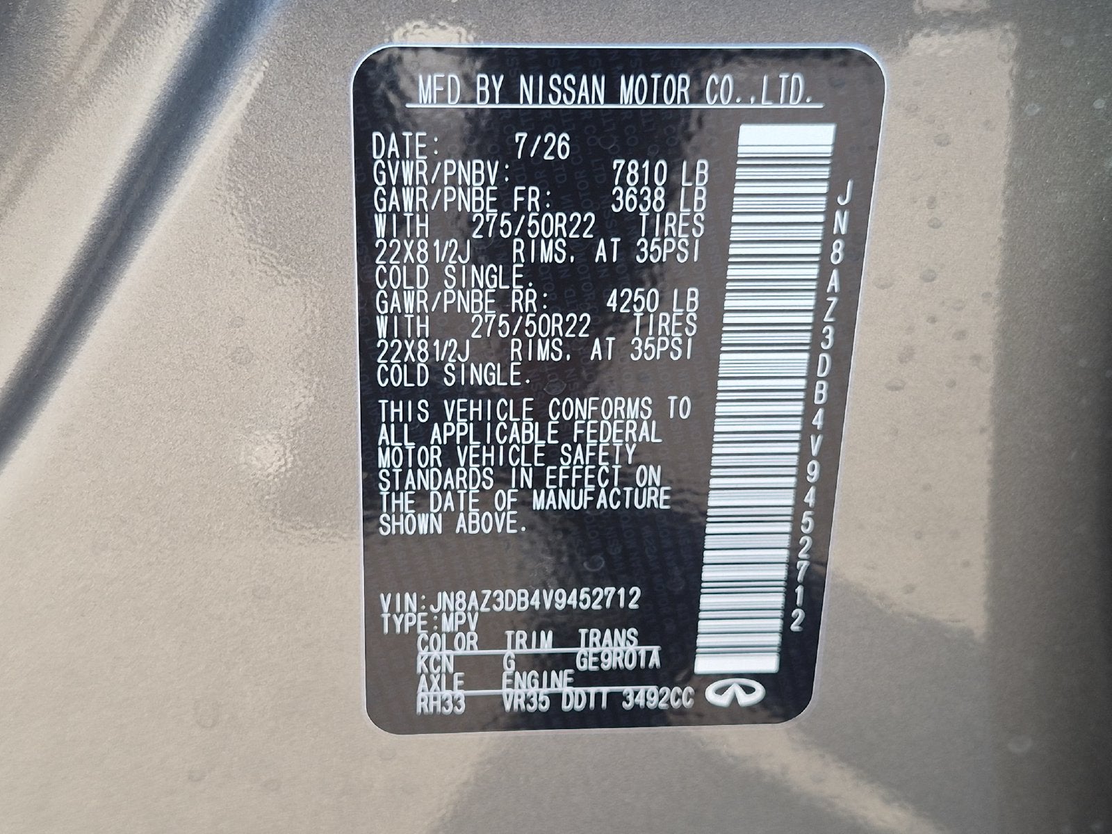 2027 INFINITI QX80 SPORT