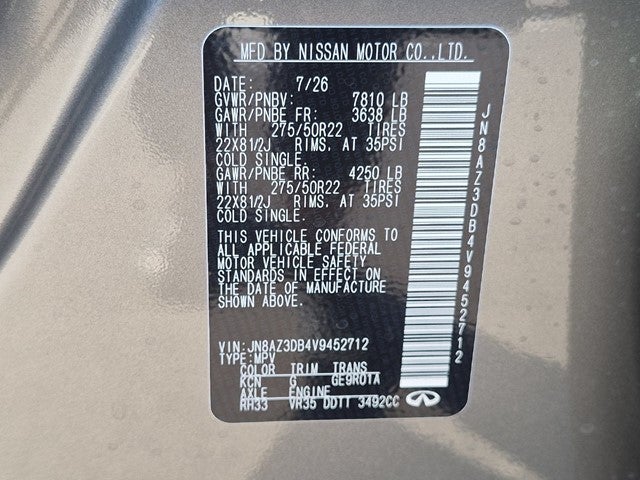 2027 INFINITI QX80 SPORT