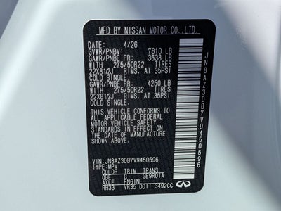 2027 INFINITI QX80 SPORT