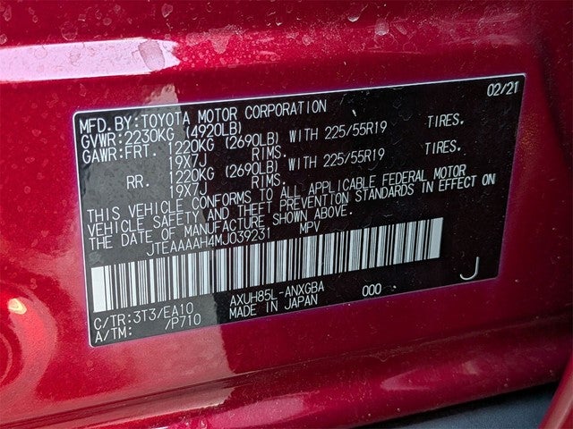 2021 Toyota Venza XLE