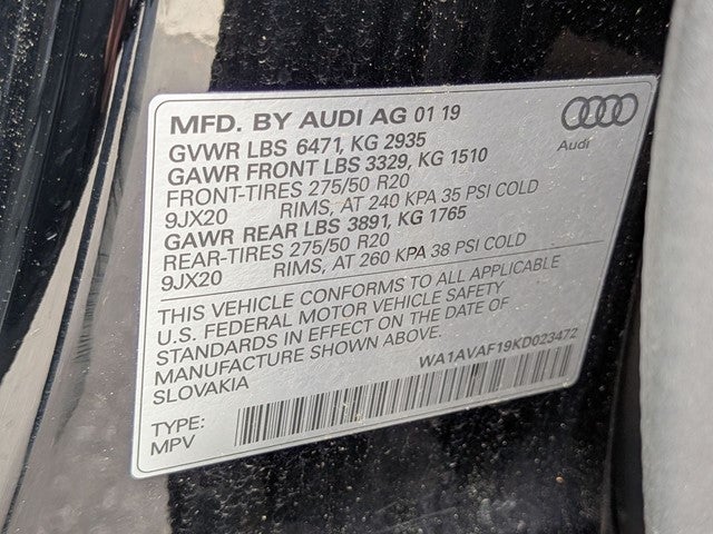 2019 Audi Q8 3.0T Premium quattro