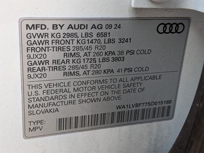 2025 Audi Q7 55 Premium Plus quattro